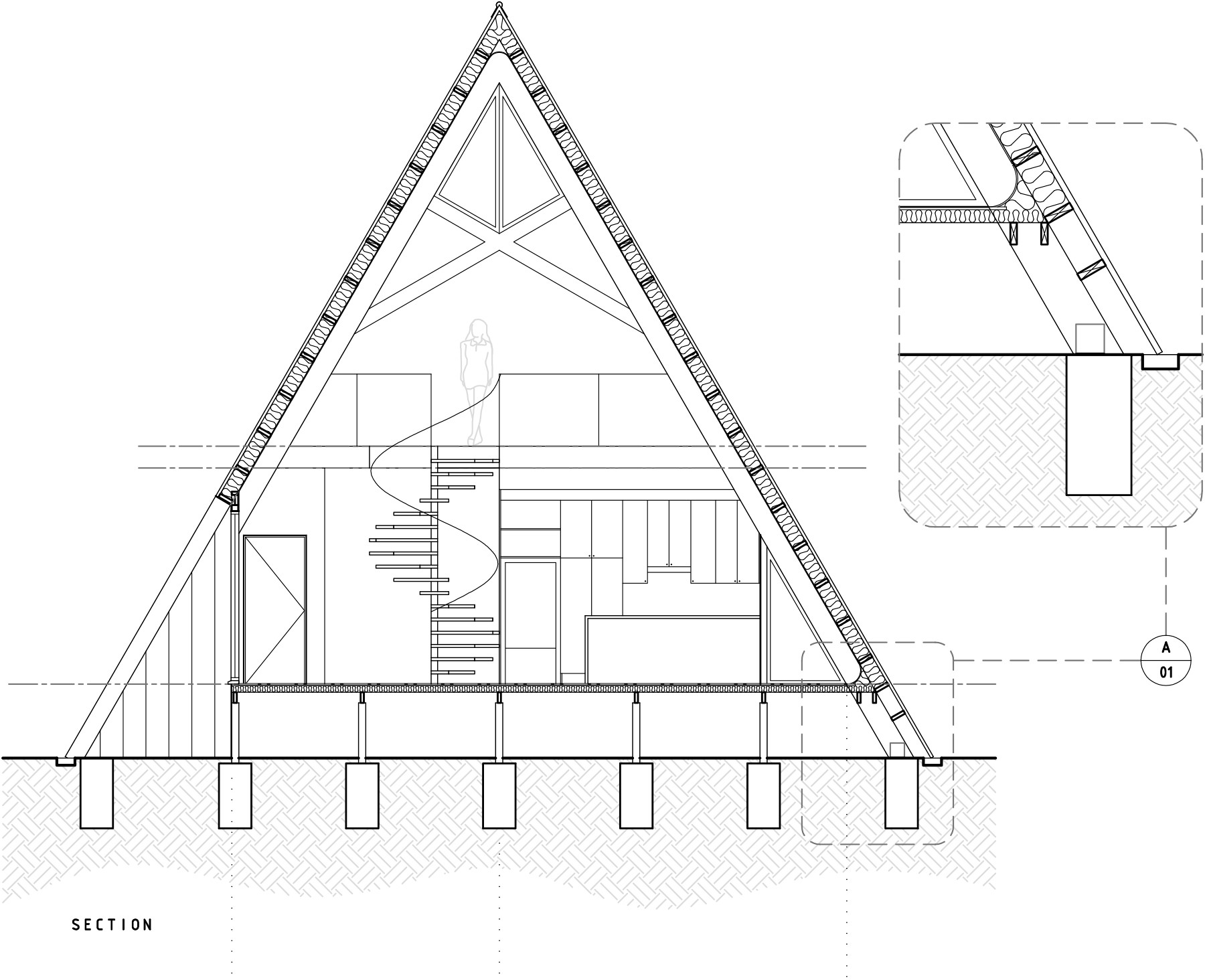 A-frame house study